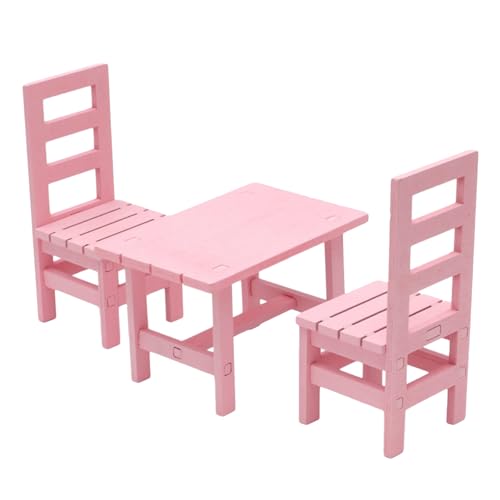 BELOWSYALER Modernes Puppenhäuser-Esszimmer-Set aus Holz mit Tisch und Stühlen für Miniatur-Puppendekorationen im Maßstab 1/6 BELOWSYALER Modernes Puppenhäuser-Esszimmer-Set aus Holz mit Tisch und Stühlen für Miniatur-Puppendekorationen im Maßstab 1/6 von BELOWSYALER