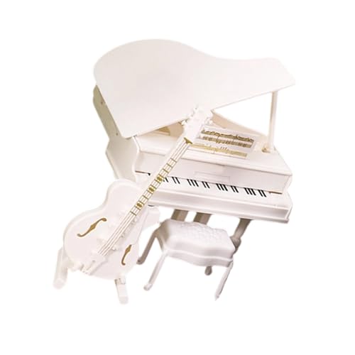 BELOWSYALER Puppenhäuser Miniatur-Musikzimmer-Set mit Klavier-/Cellohocker, Holz, Musikinstrument-Zubehör für Szene BELOWSYALER Puppenhäuser Miniatur-Musikzimmer-Set mit Klavier-/Cellohocker, Holz, Musikinstrument-Zubehör für Szene von BELOWSYALER