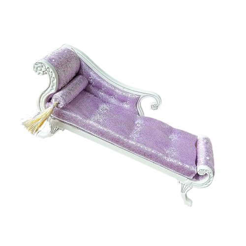 BELOWSYALER Realistisches Holzsofa für Puppenhäuser im Maßstab 1:12 und Miniatur-Raum-Layouts mit stabilem Rahmen BELOWSYALER Realistisches Holzsofa für Puppenhäuser im Maßstab 1:12 und Miniatur-Raum-Layouts mit stabilem Rahmen von BELOWSYALER