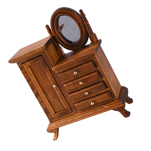 BELOWSYALER Vintage Miniatur Schminktisch 1:16 Maßstab Puppenhäuser Möbel mit lebensechten Details für Puppenhäuser Enthusiasten Sammeln BELOWSYALER Vintage Miniatur Schminktisch 1:16 Maßstab Puppenhäuser Möbel mit lebensechten Details für Puppenhäuser Enthusiasten Sammeln von BELOWSYALER