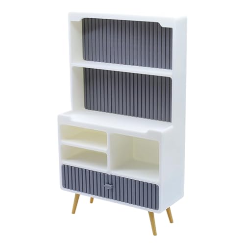 BELOWSYALER Weiße Miniatur-Schränke im Maßstab 1:12, moderne Puppenhäuser, Möbelaufbewahrung, Sideboard für Bücherregal, Szenendekoration BELOWSYALER Weiße Miniatur-Schränke im Maßstab 1:12, moderne Puppenhäuser, Möbelaufbewahrung, Sideboard für Bücherregal, Szenendekoration von BELOWSYALER