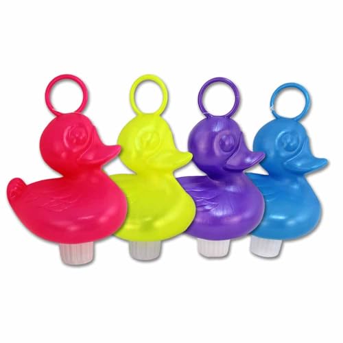 BEMIRO Enten Angeln Set – 4 Stück, ca. 12 cm groß, Bunte Farben, aus Kunststoff von BEMIRO