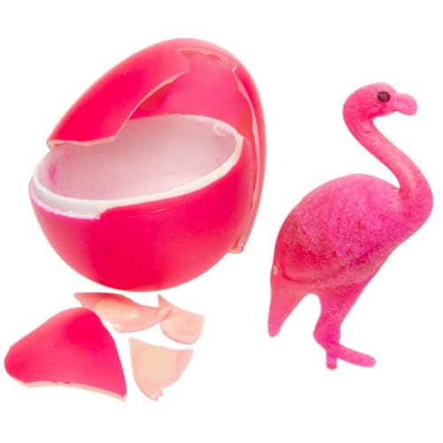 BEMIRO Flamingo Ei Wachsend – Farbe Pink, Niedliche Geschenkidee, Einfach Anzuwenden Mitgebsel Kindergeburtstag von BEMIRO