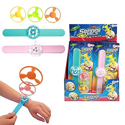 BEMIRO Klapparmband inkl. 3 Propeller Spielzeug Kinder - 2 in 1 Spielzeug, Schnapparmband Kinder, Schnapparmbänder Kindergeburtstag, Mitgebsel Kindergeburtstag von BEMIRO