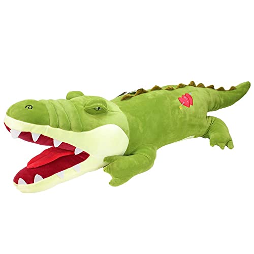 BEMIRO Krokodil Kuscheltier XXL - ca. 120 cm, riesen Kuscheltier, Alligator Plüschtier, großes Kuscheltier Krokodil, Dschungel Tiere, Plüschtier, Stofftier Krokodil… von BEMIRO