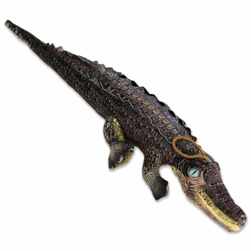 BEMIRO Krokodil Kuscheltier realistisch - ca. 50 cm - weiches Material - mit Schlaufe von BEMIRO