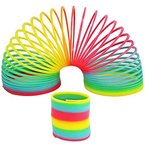 BEMIRO Regenbogenspirale XXL Treppenläufer Spielzeug für Kinder, Treppenläufer Spirale, Treppenläufer Spielzeug, Treppenläufer Regenbogen, Spirale Treppenläufer von BEMIRO