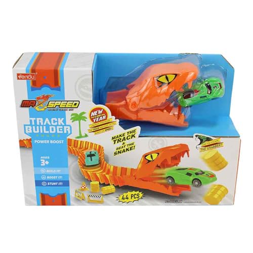 BEMIRO Rennbahn-Spielset mit Schießfunktion, 44 Teile, Auto-Spielzeug mit Streckenteilen, für Kinder ab 3 Jahre, einfache Montage BEMIRO Rennbahn-Spielset mit Schießfunktion, 44 Teile, Auto-Spielzeug mit Streckenteilen, für Kinder ab 3 Jahre, einfache Montage von BEMIRO