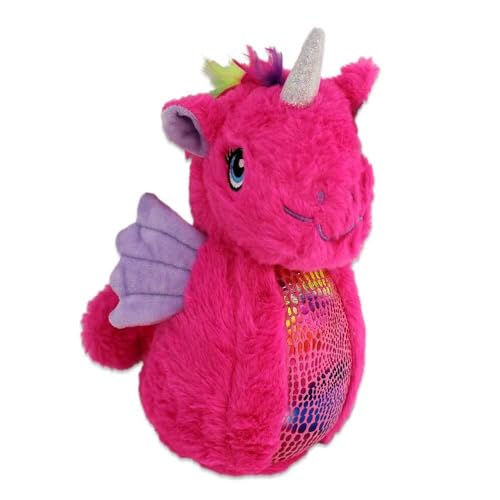 BEMIRO Seepferd Plüsch pink mit Glitzerhorn - ca. 20 cm von BEMIRO