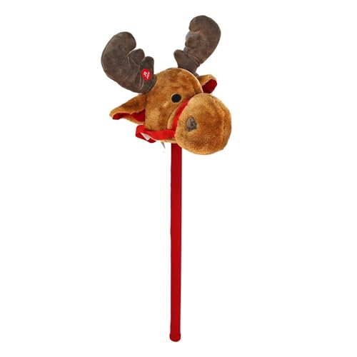 BEMIRO Steckenpferd Kinder mit Elch Kopf - ca. 75 cm von BEMIRO