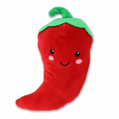 BEMIRO Stoff Chili mit Kawaii Gesicht Foodies - ca. 16 cm von BEMIRO