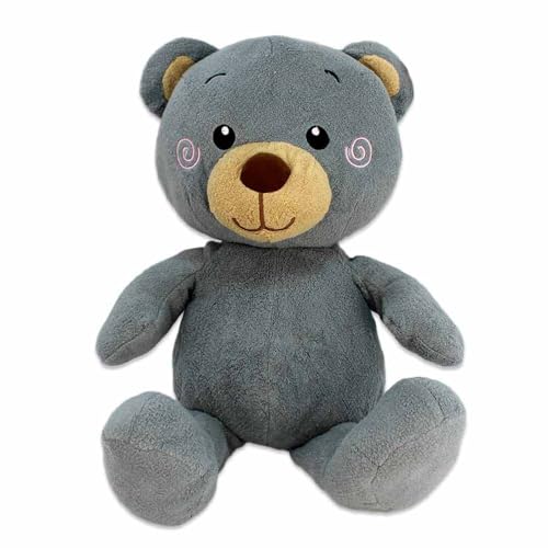 BEMIRO Teddy Kawaii in grau mit rosa Wangen - ca. 60 cm von BEMIRO