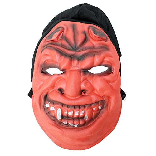 BEMIRO Teufel Maske, gruselige horror maske, Maske Halloween, grusel Maske im dracula masken Design, Maske für die Halloween Party, gruseliges Halloween Kostüm von BEMIRO