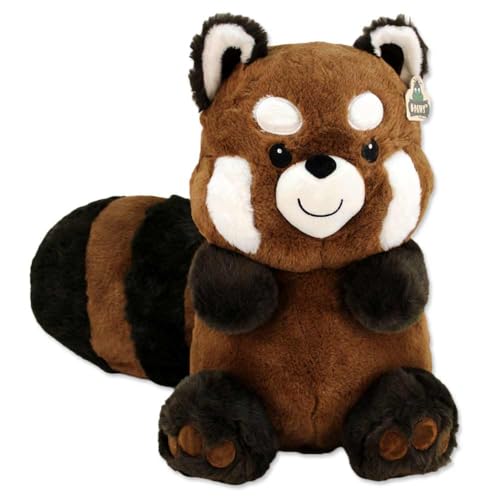 BEMIRO Waldtier Kuscheltier 41 cm – Wählbar als Fuchs, Waschbär oder Roter Panda, kuschelig weich (Waschbär) von BEMIRO