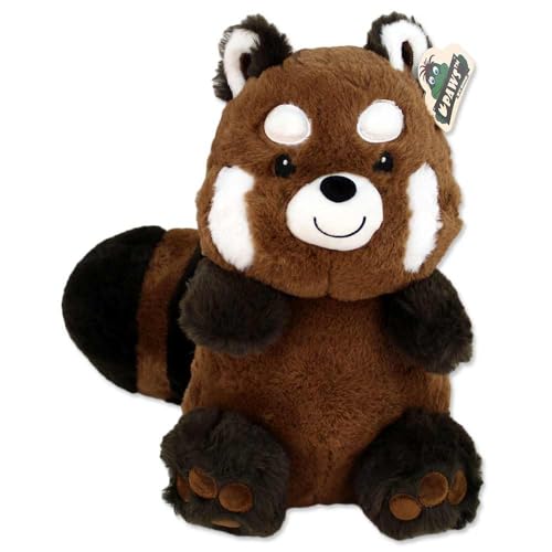 BEMIRO Waldtiere Plüsch 30 cm – Flauschig weich, mit gestickten Augen, fluffigem Schwanz und niedlichem Gesicht (Panda) von BEMIRO