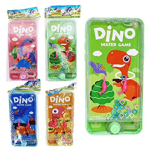 BEMIRO Wasser Geduldspiel mit Dinosaurier-Motiven im Handy Design - 14cm, Geduldsspiel Kinder, Wasser Geduldsspiel, Wasser Flipper Kinder, Wasserspiel, Geduldsspiel mit Wasser von BEMIRO