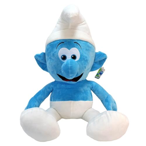 BEMIRO XXL Kuscheltier ca. 100 cm – blau-weißes Plüschtier im Comic-Stil – 65 cm sitzend – mit gestickten Augen – weiches Riesenkuscheltier für Kinder ab 3 Jahren – Deko & Geschenkidee BEMIRO XXL Kuscheltier ca. 100 cm – blau-weißes Plüschtier im Comic-Stil – 65 cm sitzend – mit gestickten Augen – weiches Riesenkuscheltier für Kinder ab 3 Jahren – Deko & Geschenkidee von BEMIRO