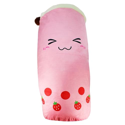 Bubble Tea Plüsch XXL in rosa - ca. 100 cm, flauschig weich, Plüschtier, Stofftier, riesen Bubble Tea von BEMIRO