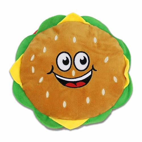 Burger Kuscheltier mit Gesicht - ca. 22 cm - Polyester von BEMIRO