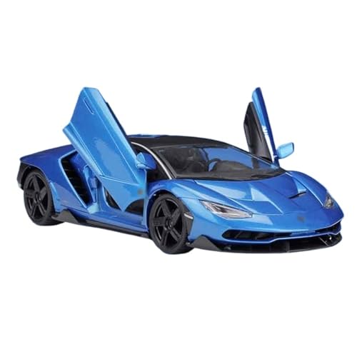 BEPHON 1:18 simuliertes Legierungs-Auto-Modell, simulierte Innentür, öffenbare Metall-Modell-Spielzeugautos (Centenario blau) von BEPHON