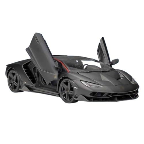 BEPHON 1:18 simuliertes Legierungs-Auto-Modell, simulierte Innentür, öffenbare Metall-Modell-Spielzeugautos (Centenario mattschwarz) von BEPHON