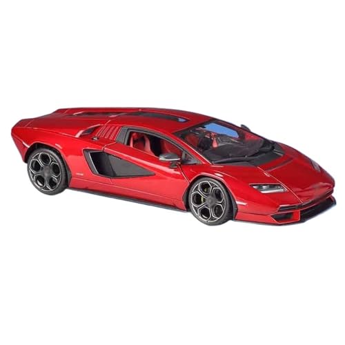 BEPHON 1:18 simuliertes Legierungs-Auto-Modell, simulierte Innentür, öffenbare Metall-Modell-Spielzeugautos (Countach LPI 800-4 rot) von BEPHON