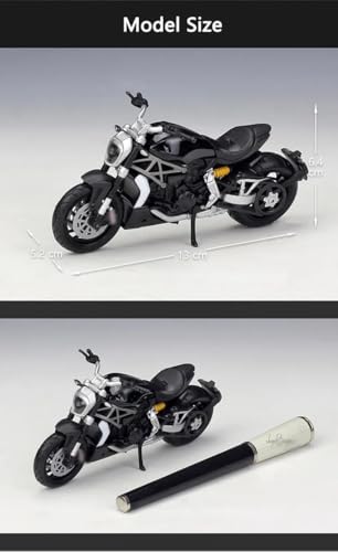 BEPHON Funktionelle Federung Motorrad Spielzeug für du&CA&TI für Xdiavel S 1:18 2016 Legierung Rennrad Modell Druckguss Metall Straße Simulation Sammlung Spielzeug Geschenk von BEPHON