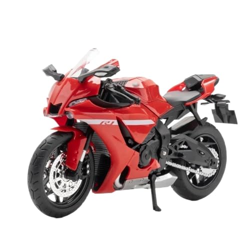 BEPHON Funktionelle Federung für Motorrad, Spielzeug für R1 1: 12, Modell Geländemotorrad, Legierung, Ornamentspielzeug (Rot) von BEPHON