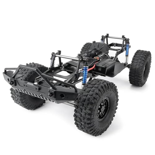 BEPHON Stoßdämpfendes Roboter-Tank-Chassis für Axial SCX10 II 90046 90047 1/10 RC Crawler Auto, 313 mm, Upgrade-Teil, Radstand, montierter Rahmen von BEPHON