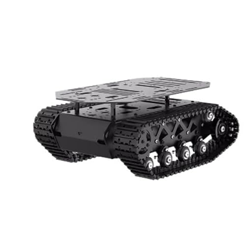 BEPHON Stoßdämpfung Roboter Tank Chassis Crawler Chassis Ganzmetallfederung stark stoßdämpfender Tankroboter Autochassis (Chassis/Doppelschicht [Fertigprodukt]) von BEPHON