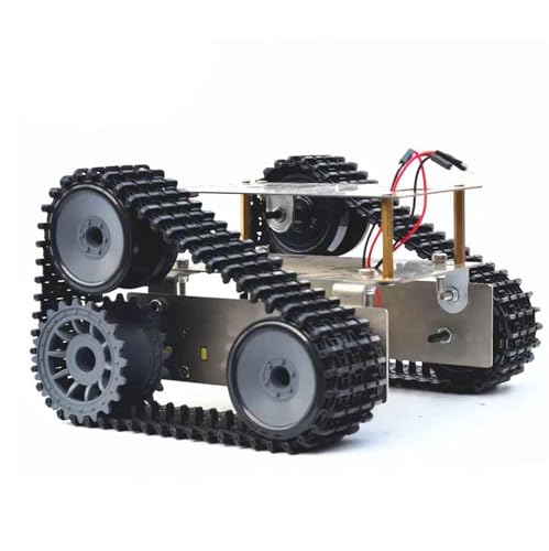 BEPHON Stoßdämpfung Roboter Tank Chassis für Ar&du&in&o Edelstahl Doppelstock-Offroad-SUV-Superökonomisches Panzer-Chassis Auto Crawler Roboter von BEPHON