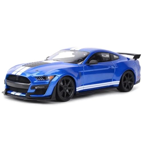 Für Fo&rd für Mus&ta&ng für Shelby GT500 1:18 2020 Statische Besetzung Fahrzeuge Sammelmodell Auto Spielzeug Modell Spielzeugauto(Blue) von BEPHON