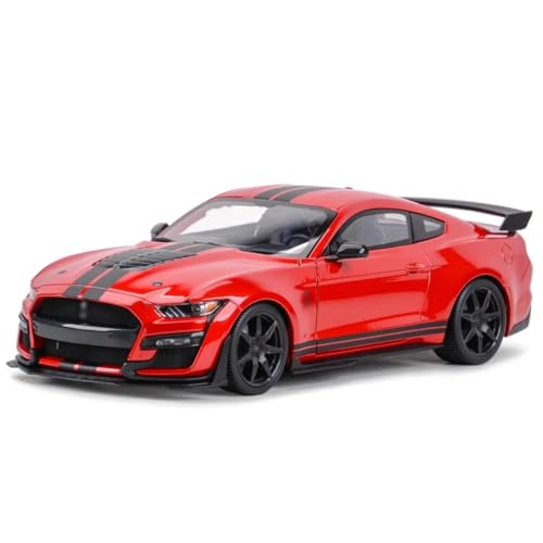 Für Fo&rd für Mus&ta&ng für Shelby GT500 1:18 2020 Statische Besetzung Fahrzeuge Sammelmodell Auto Spielzeug Modell Spielzeugauto(Rot) von BEPHON