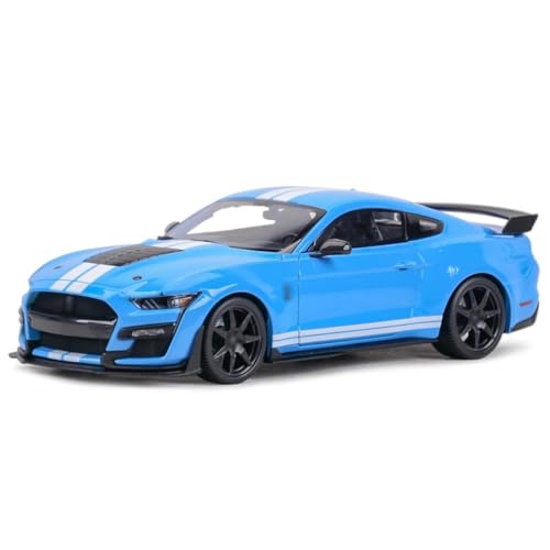 Für Fo&rd für Mus&ta&ng für Shelby GT500 1:18 2020 Statische Besetzung Fahrzeuge Sammelmodell Auto Spielzeug Modell Spielzeugauto(Sky blue) von BEPHON