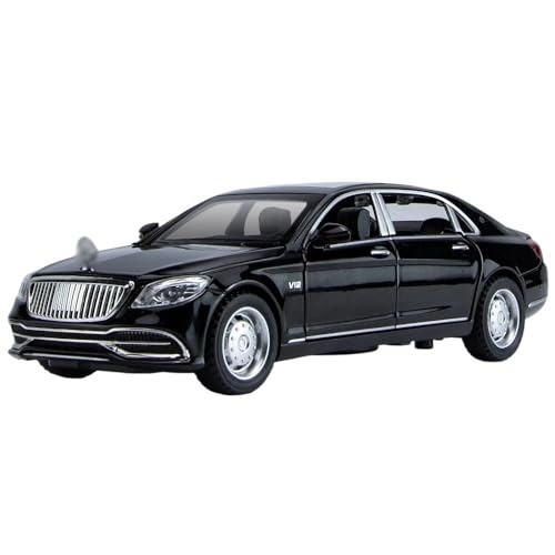 Für S650 1:32 Limousine Fahrzeuge Legierung Auto Modell Stück Diecast Metall Spielzeug Geschenke Modell Spielzeugauto(Black) von BEPHON