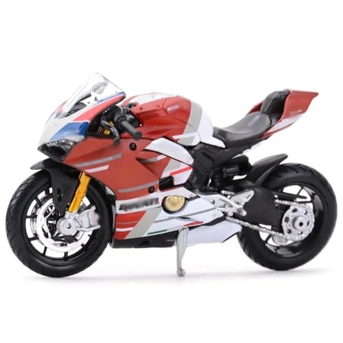 Pull Back Spielzeug Motorrad mit Sound und Licht Spielzeug für Du&ca&ti für Pa&ni&ga&le V4 S Corse 1:18 Statische Druckguss-Fahrzeuge Sammlerstück Hobbys Motorrad Modell Spielzeug Sammler Motorrad von BEPHON