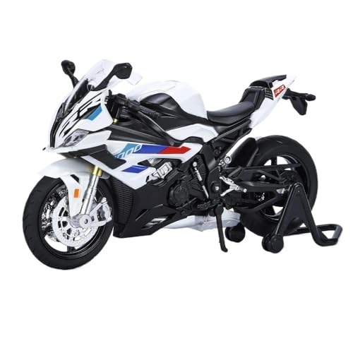 Pull Back Spielzeug Motorrad mit Sound und Licht Spielzeug für RRS1000 1:12 Alloy Diecast Motorrad Modell Sammeln Hobbys Simulation Racing Modell Super Sport Miniatur Sammlung Geschenke Sammler von BEPHON