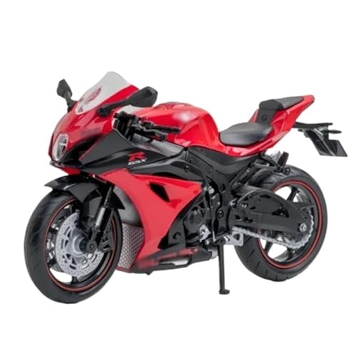 Pull Back Spielzeug Motorrad mit Sound und Licht Spielzeug für Su&zu&ki GSX-R1000R 1:12 Alloy Racing Motorrad Modell Druckguss Straße Cross-Country Motorrad Modell High Simulation Collector Motorrad von BEPHON