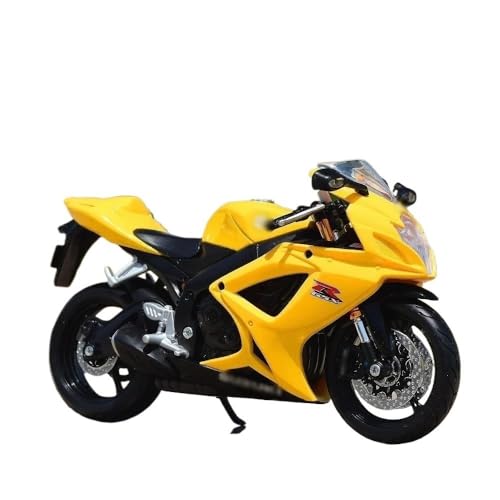 Pull Back Spielzeug Motorrad mit Sound und Licht Spielzeug für Su&zu&ki GSX-R600 1:12 Alloy Racing Motorrad Modell Druckguss Metall Straßensport Motorrad Modell Simulation Geschenke Sammler Motorrad von BEPHON