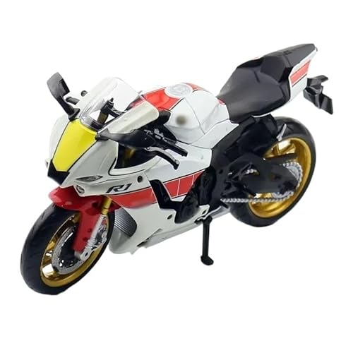 Rückziehspielzeug Motorrad mit Sound und Licht Spielzeug für YZF-R1M Maßstab 1:12 Motorrad Modell Spielzeug Legierung Druckguss Simulation Modelle Motorrad Sammlung Dekoration Spielzeug Geschenke von BEPHON