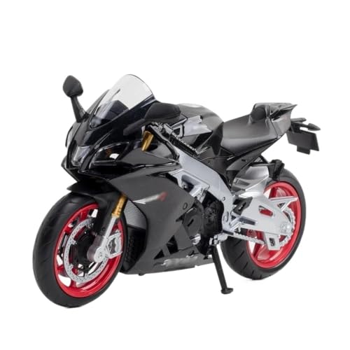 sport motorrad rennen modell Für Ap&ri&li&a RSV4 RR1000 1/12 Spielzeug Motorrad Diecast Metall Miniatur Modell 1:12 Racing Super Sport Kollektion(Black) von BEPHON