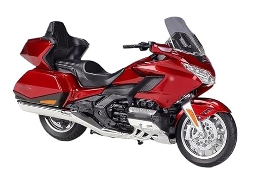 sport motorrad rennen modell Für Go&ld& Wi&ng 2020 1:12 Legierung Motorrad Modell Diecast Metall Spielzeug Reise Straße Motorrad Modell Sammlung Geschenk(Rot) von BEPHON