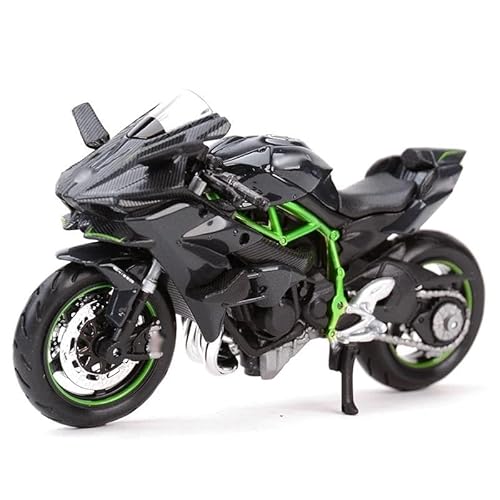 sport motorrad rennen modell Für H2 R 1:18 Statische Wer Cast Fahrzeuge Sammelbare Hobbys Motorrad Modell Spielzeug von BEPHON