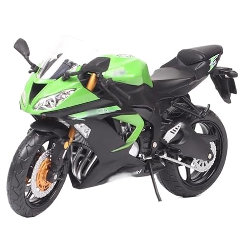 sport motorrad rennen modell Für Ni&nj&a &X-6R Racing Langlaufwerk 1/12 Motorräder Modell Simulation Metall Straße Motorrad Modus(Grün) von BEPHON