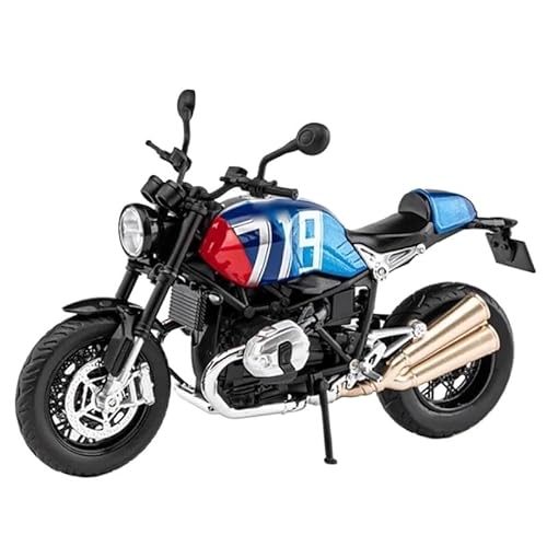 sport motorrad rennen modell Für R NINE T 1:12 Legierung Retro Sport Motorrad Modell Diecast Metall Spielzeug Straße Rennen Motorrad Modell Sound und Licht Geschenk spielzeug Motorrad Modell von BEPHON