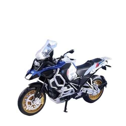 sport motorrad rennen modell Für R1250 GS 1:12 Motorrad Modell Hohe Simulation Diecast Metalllegierung Modellauto Sound Licht Sammlung Spielzeug Geschenke spielzeug Motorrad Modell Kreativ(Weiß) von BEPHON