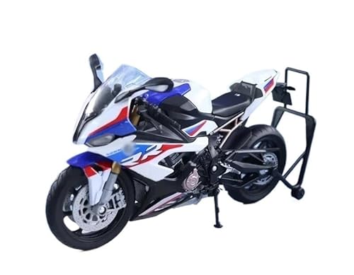 sport motorrad rennen modell Für S1000 RR 1:12 2021 Motorrad Hohe Simulation Legierung Modell Erwachsene Sammlung Dekoration Geschenke Spielzeug spielzeug Motorrad Modell Kreativ(Weiß) von BEPHON