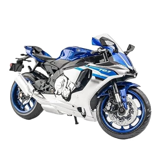 sport motorrad rennen modell Für YZF-R1 1:12 Legierung Motorrad Modell Spielzeug Fahrzeug Kollektion Autobike Shork-Absorber Off Road Autocycle Spielzeug Auto(Blue) von BEPHON