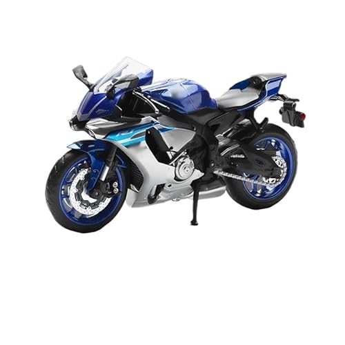 sport motorrad rennen modell Für YZF-R1 1:12 Simulation Klassische Motorrad Modell Legierung Diecast Sammlung Modell Ornamente Spielzeug Weihnachten Geschenk spielzeug Motorrad Modell Kreativ(Blue) von BEPHON