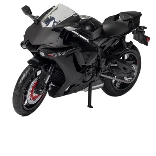 sport motorrad rennen modell Für YZF-R1 YZFR1 1:12 Racing Motorräder Simulation Legierung Motorrad Modell Stoßdämpfer Sammlung Spielzeug Auto Geschenk(Black) von BEPHON